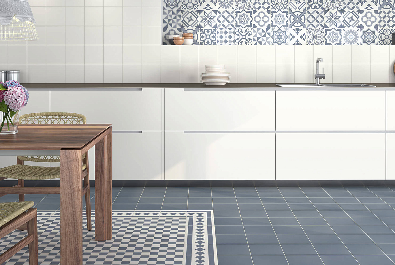 Керамическая плитка Antigua Decor Azul 20x20, Base Blanco 20x20, Base Azul 20x20, Antigua Azul 001 20x20, Antigua Azul 002 20x20, Antigua Azul 003 20x20